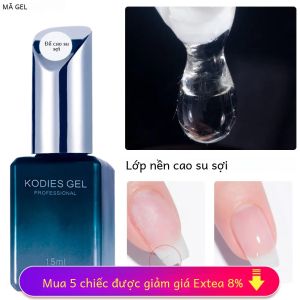 KODIES Sợi Gel Lớp Đế 15Ml Sợi Thủy Tinh Gel Sửa Chữa Móng Tay UV LED Bán Vĩnh Viễn Tăng Cường Cho Nứt Móng Tay Sơn Móng Tay Chuyên Nghiệp