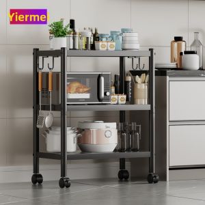 Portable Adjustable Multi-level Kitchen Storage Rack No Drilling Required