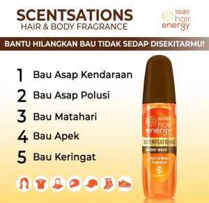 Makarizo scentation hair & body fragrance amber wood 100ml