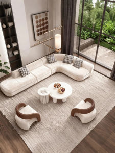 Cream Tone L-shaped Sofa