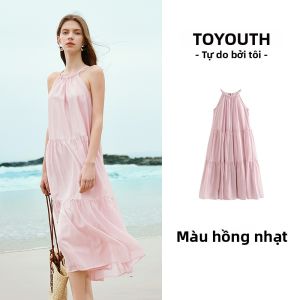 Toyouth | Đầm Dài Elegance Halter Lyocell