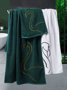 Large Size Pure Cotton Bath Towel for Men And Women Non Shedding Soft Absorbent Home Use Couple Cotton Bath Towel