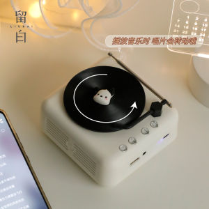 Portable Mini Bluetooth Speaker Vinyl Record Player Birthday Gift for Girlfriend Decorative Item High Bass Stereo Sound