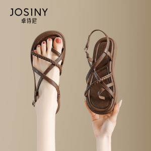 Josiny | Soft Bottom Roman Style Flat Sandals