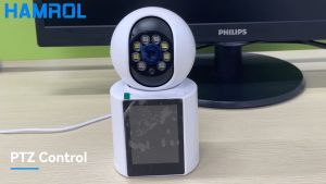 Hamrol 360° WIFI Home Baby Monitor 5X Zoom 1-Click Video Call ปลอดภัย ค้นหาหลายรายการ