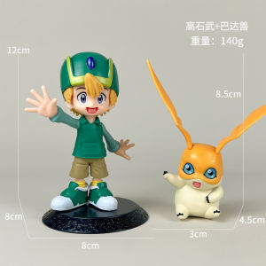 Bandai | 6Pcs Digimon Adventure Anime Figures Yagami Taichi Agumon Ishida Yamato Gabumon PVC Action Figure Collection Model Toys Gift