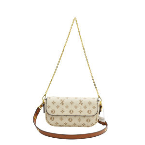 Fashionable Retro Floral Underarm Bag Womens 2024 New Chain Single Shoulder Bag Versatile Print Crossbody Small Square Bag