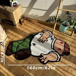 VIKAMA Cartoon Human Pattern Bedroom Carpet Living Room Decorative Carpet Bedside Floor Mat Waterproof Home Decor