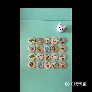 Montessori Puzzle Matching Toy Cognitive Memory Find The Same Focus Fraining Thinking Board Game Educational Toys for Children Thinking Training Wooden Animal Toys Parent-child Toy Puzzle Games Toys Wooden Toys Animal Find The Same Game Animal Memory