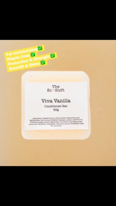 Taming and Moisturizing - Viva Vanilla Conditioner Bar with Sunflower Seed Oil