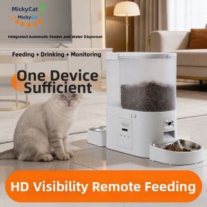 Micky Cat | Integrated Automatic Cat Feeder Waterer with Camera