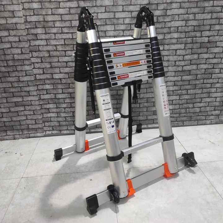 THANG NHÔM RÚT ĐÔI CAO CẤP NAKATA 2.8M+2.8M MÀU ĐEN, CHỮ A 2.8M, CHỮ I ...