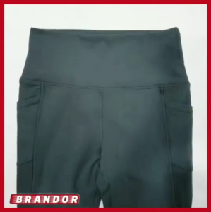 Brandor - MESH PANEL - HIGH WAIST CAPRIS 7/8 - 2 SIDE POCKET - Gottex ( GTLG51 ) Gym Yoga Fitness Running