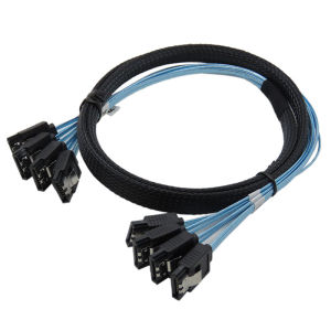 4/6Pcs/Set 6Gbps 7Pin SATA SAS Data Cable SATA To SATA HDD Connection Cord For Server Mining Rig Hard Disk Drive Equipment