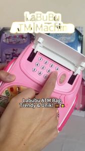 Tabung Labubu Bagpack ATM Bank Saving Money ATM bank machine Labubu Piggy Bank Kuromi Cinnamoroll Tabung ATM Duit Portable Piggy Bank Tabung Kuromi