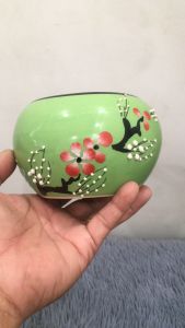 CHẬU HOA TÀI LỘC 9 CM - GỐM SỨ BÁT TRÀNG