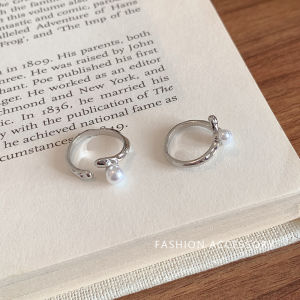 Nhẫn Ngọc Trai Kim Loại Không Đều Cho Nữ Nhẫn Hở Ngón Tay Thiết Kế Đơn Giản Cá Tính Đa Năng Nhẫn Ngón Trỏ Phong Cách Hàn Quốc Hợp Kim