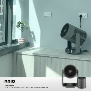 NNIO 7" BLDC Purifying Air Circulator with Remote - TWISTER