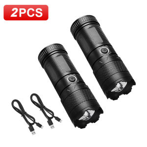 600000LM Ultra Bright Flashlight High Power Rechargeable Led Flashlight With Tail COB Floodlight Torch Light For Camping Hunting
