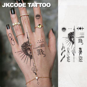 Waterproof Semi-permanent TattoosRoman mythology Medusa and Viper， Dark style tattoo， Temporary TattoosLasts 1-2 Weeks