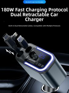 Strolex | Vehicle Bluetooth Full Protocol Super Fast Charging Adapter 180w