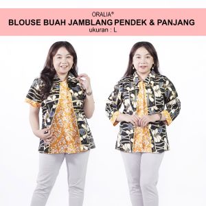 Blouse Big Size Wanita Atasan Batik Jumbo L-XL-2L-3L-4L-5L-6L-7L Model Blus Jumbo Kerja Batik / Atasan Batik Kerja Kantor Formal Bahan Katun Seragam LD 140 / Pakaian Batik Kekinian Model Terbaru / Blus Super Big Kemeja Batik Wanita