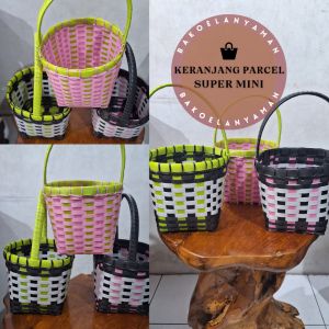 Keranjang Parcel Super Mini / Keranjang Buah / Keranjang Bingkisan Super Mini / Keranjang Serbaguna