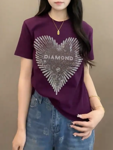 QINGNAER | Design Heavy Embroidered Tshirt