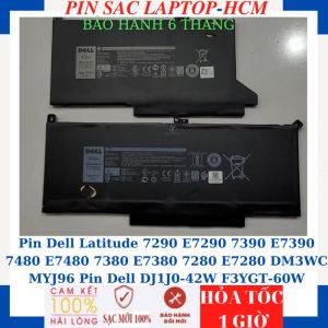 Pin Laptop Dell Latitude 7290 E7290 7390 E7390 7480 E7480 7380 E7380 7280 E7280 DM3WC MYJ96 Pin Dell DJ1J0 - 42W F3YGT - 60W