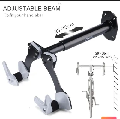CXWXC Bicycle Bike Wall Mount Horizontal MTB Road Bicycle Rack Wall Hanger Hooks Holder for Garage Indoor Bike Storage wall mount Singapore Local Stock
