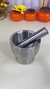 Bộ Chày Cối Inox Nguyên Khối 304 Cao Cấp Không Mối Hàn Kèm Lắp Đạy Tiện Dụng Sang Trọng Cho Gia Đình Bạn DieuLinhshop