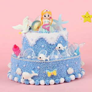 Kids DIY Foam Putty Toddler Matching Handmade Cream Glue Cake Girl Toy Making Educational Birthday Gift