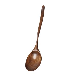 gumahus | Long-handled Large Wooden Spoon for Eating and Soup