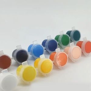 50 Strips Empty Paint Strips Paint Cup Pots Clear Storage Paint Containers Mini Painting Cup Pot 3Ml/ 0.1 Oz