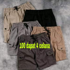 Celana Pendek Pria Broadshort Cargo Kualitas Premium