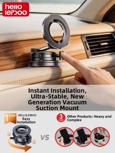 HELLOLEIBOO | Magnetic Phone Holder Vac-suction Mount