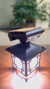 Vimite Mặt trời ngoài trời không thấm nước LED ánh sáng tường Đèn sợi vonfram ngoài trời IP65 không thấm nước Ánh sáng trắng ấm 950W Cảm biến chuyển động Ba chế độ Ánh sáng đường phố Đèn đường Garage Ánh sáng cửa vườn