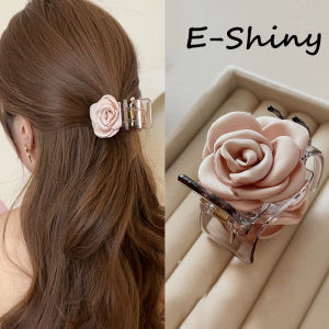 Hoa lãng mạn kẹp tóc cho phụ nữ trong suốt ngọt ngào buộc tóc đuôi ngựa Claw Clips mũ nón accessoreis