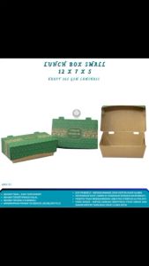 Paper Lunch Box Small Lunch Box S 265 Gsm (Isi 50 Pcs-L.B5K151)