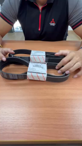 สายพานหน้าเครื่องยนต์ มิราจ แอทราจ Mitsubishi Attrage Mirage แท้ เบิกศูนย์