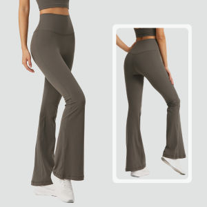 กางเกงโยคะทรงหลวมเอวสูงสำหรับผู้หญิง กางเกงวิ่งออกกำลังกาย กางเกงขายาวสำหรับใส่ออกกำลังกายในฤดูใบไม้ร่วงและฤดูหนาว