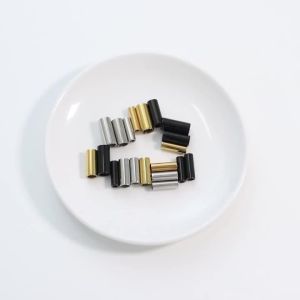 2pcs Stainless Steel 3mm 4mm 5mm 6mm Hole Size Magnetic Clasp Leather Cord Bracelet Necklace DIY Jewelry Making Accessories