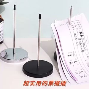 Metal Straight Rod Ticket Fork Spike Stick Menu Holder Paper Pin Paper Spear Kitchen Bill Paper Memo