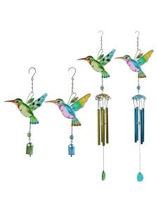 FENGHONGTAO | Rustic Style Creative Glass Painted Bell Wind Chime