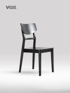 Nordic Style Solid Wood Restaurant Chairs Modern Simple Design Hotel Back Chair Mid-Century Vintage Stool for Small Spaces