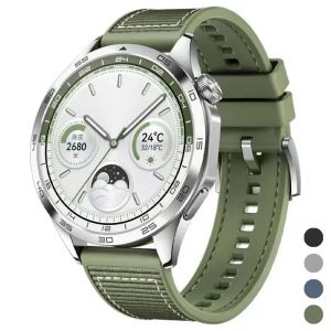 สายนาฬิกาซิลิโคน + สายรัดทอ22มม. สำหรับนาฬิกา Huawei GT4 46มม. สายนาฬิกาอัจฉริยะ4/3 Pro สำหรับ Huawei Watch GT runner อุปกรณ์เสริมเข็มขัด