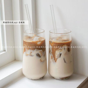 แก้วน้ำครึ่งทรงกลมสไตล์ญี่ปุ่น แก้วน้ำแข็งกาแฟเย็น แก้วน้ำนม แก้วน้ำโซดา แก้วน้ำเย็น แก้วน้ำดื่ม แก้วน้ำร้อน แก้วน้ำใส