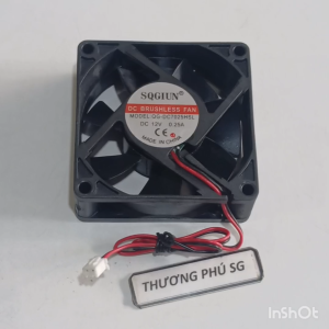 Quạt 7Cm dày 2.5Cm / Điện áp DC 12V (Loại 2 dây đầu 2 Pin đầu 5.5mm x 4.0mm) NEW