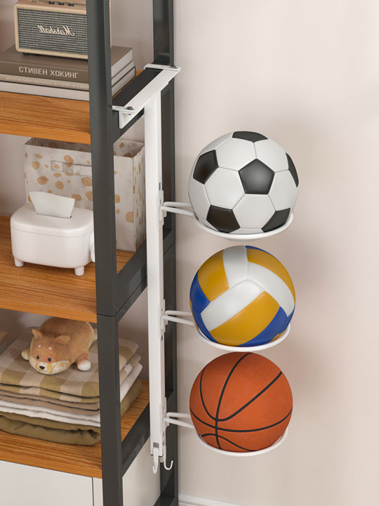 Foot Ball Rack Ball Rack Indoor Punch-Free Hanging Doors and Windows Basketball ...