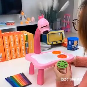 Bàn vẽ đa năng có đèn chiếu thông minh máy chiếu mini cho bé tập vẽ PROJECTOR PAINTING Bộ đèn bàn tập vẽ